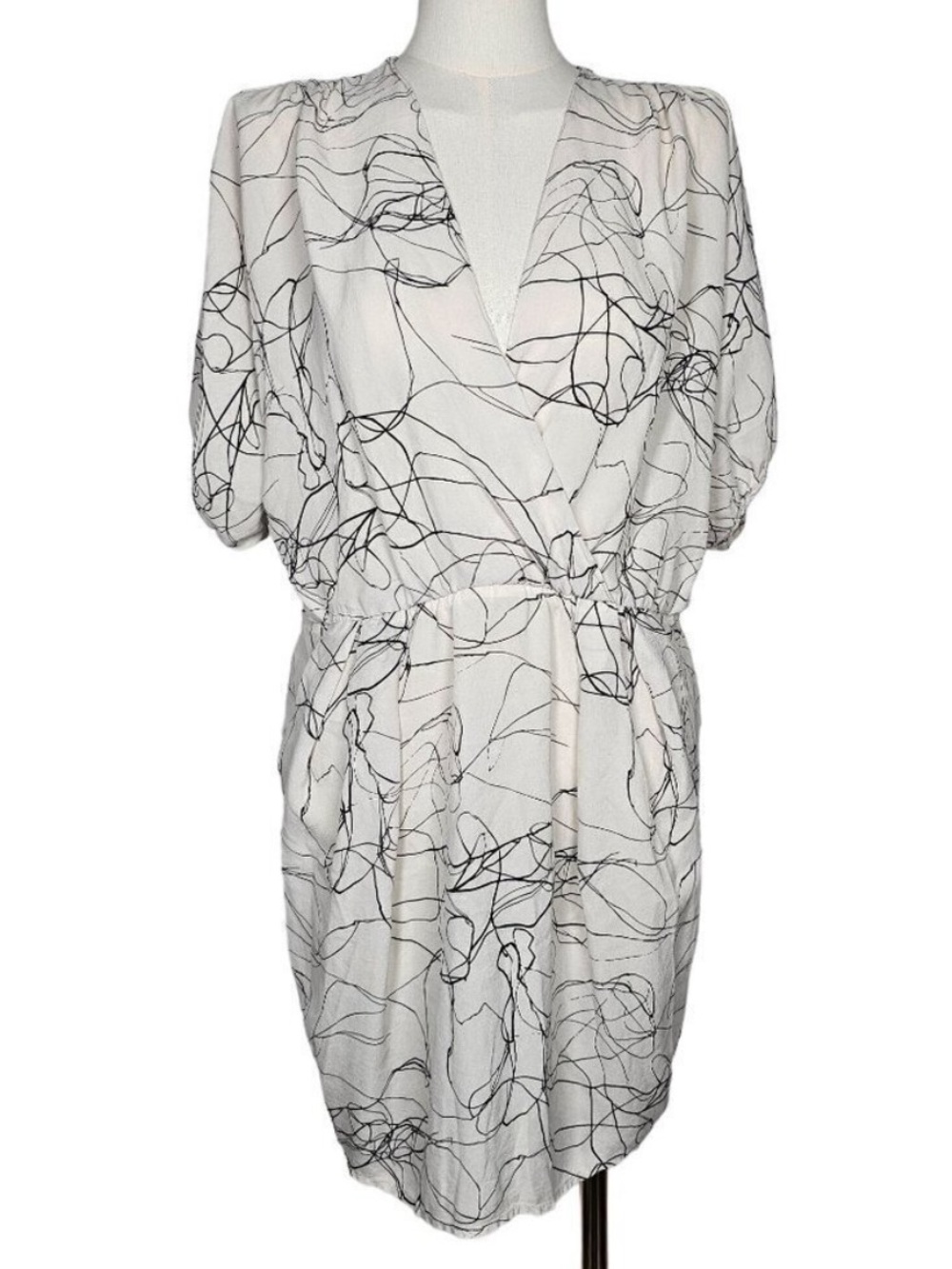 Ulla Johnson Barney's Co-Op Silk Casual Summer Dress White Women Size 4